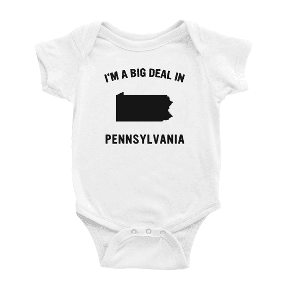 I'm A Big Deal in Pennsylvania Funny Baby Jumpsuits Boy Girl Unisex