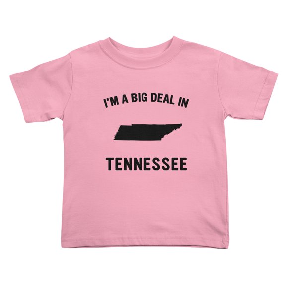 I'm A Big Deal in Tennessee Cute Toddler T Shirts for Boys Girls (Pink, Youth L)