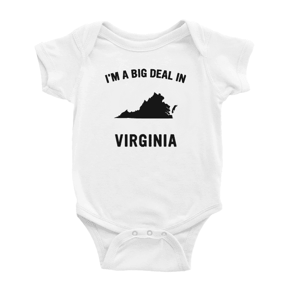 I'm A Big Deal in Virginia Funny Baby Bodysuit For Boy Girl
