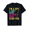 thumbnail image 1 of I'm A Boy I Just Have Better Hair Than You Shirt Toddler T-Shirt, 1 of 5