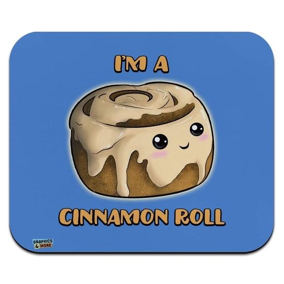 I'm A Cinnamon Roll Kawaii Low Profile Thin Mouse Pad Mousepad