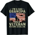 thumbnail image 1 of I'm A Dad Grandpa And Veteran Shirt Veterans day Vintage T-Shirt, 1 of 7