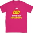 thumbnail image 1 of I'm A Dad What's Your Super Power T-Shirt Funny Fathers Day Gift Tee - Pink, M, 1 of 1