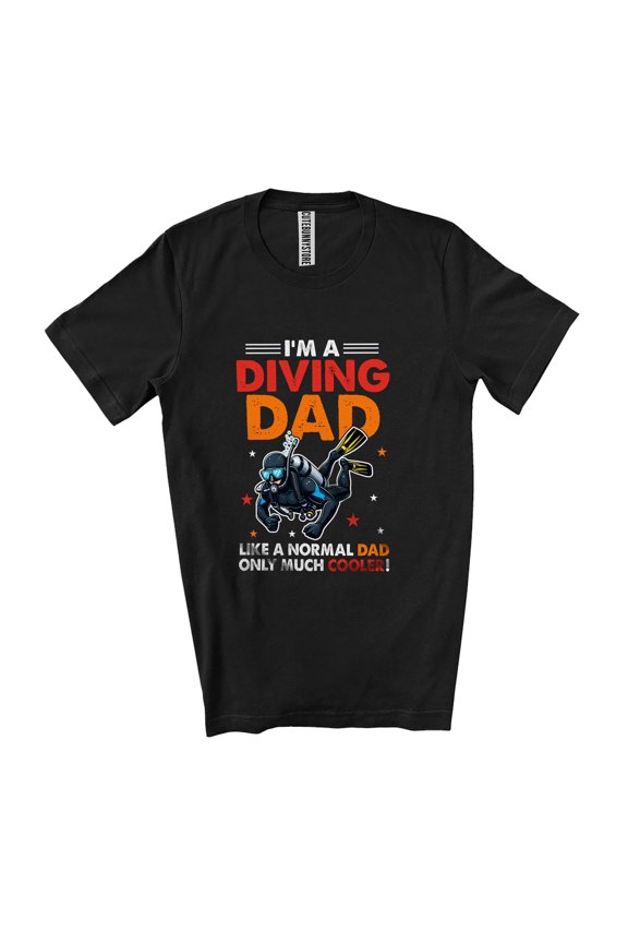 I'm A Diving Dad Definition Only Much Cooler; Proud Father's Day Vintage Family Unisex T-Shirt