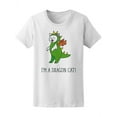 thumbnail image 1 of I'm A Dragon Cat Doodle T-Shirt Women -Image by Shutterstock, Female XX-Large, 1 of 2