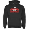 thumbnail image 1 of I'm A Farmer What's Your Superpower Charcoal Heather Adult Hoodie - Large, 1 of 1