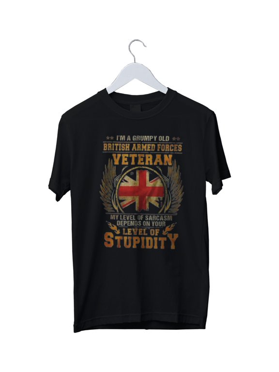 I'm A Grumpy Old British Graphic Print Mens Unisex T-Shirt S M L XL 2 3 4 XL