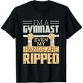 thumbnail image 1 of I'm A Gymnast Even My Hands Are Ripped Funny Gymnastics Men's Short Sleeve Black T-Shirt, 1 of 5