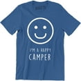 thumbnail image 1 of I'm A Happy Camper Funny Smile Face Emoji Tourism Camping Travel Men T-Shirt, 1 of 4