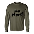 thumbnail image 1 of I'm A Hugger Adult Long Sleeve T-shirt, 1 of 3
