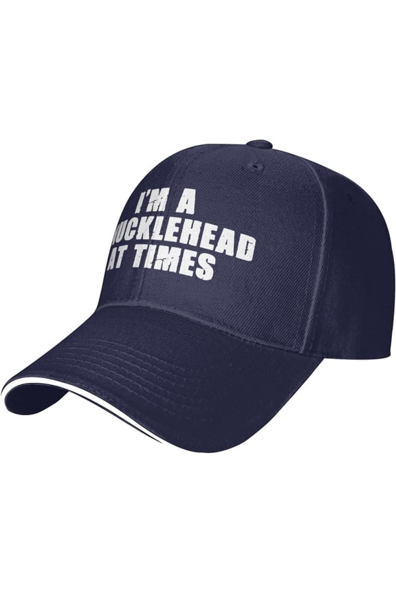 I'm A Knucklehead at Times Original Classic Low Profile Baseball Cap Dad Hat Adjustable Men Women,Black