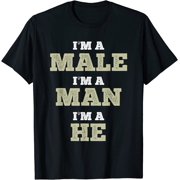 Im A Male Im A Man Im A He Pronounce Funny Quote Shirt For Men