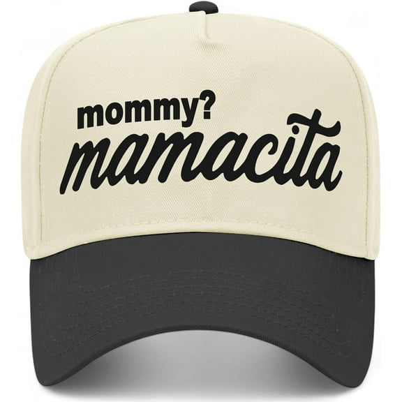 I'm A Mommy Mamacita Cherries Vintage Trucker Hat Nic Huda Funny Quote Premium Snapback Baseball Hat for Men & Women