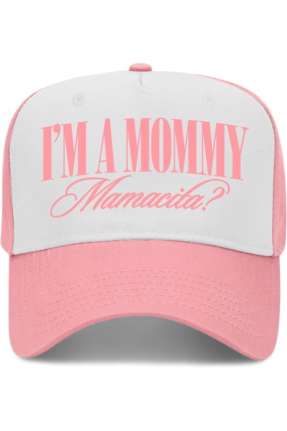 I'm A Mommy Mamacita Vintage Trucker Hat Nic Huda Funny Quote Premium Snapback Baseball Hat for Men & Women