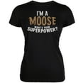 thumbnail image 1 of I'm A Moose What's Your Superpower Black Juniors Soft T-Shirt - 2X-Large, 1 of 1