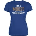 thumbnail image 1 of I'm A Moose What's Your Superpower Royal Juniors Soft T-Shirt - Large, 1 of 1