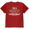 thumbnail image 1 of I'm A Moose What's Your Superpower Youth T Shirt Cardinal Red YMD, 1 of 1