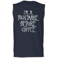 thumbnail image 1 of I'm A Nightmare Before Coffee Adult Sleeveless Tee, 1 of 3