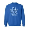 thumbnail image 1 of I'm A Nightmare Before Coffee Crewneck Sweatshirt, 1 of 3