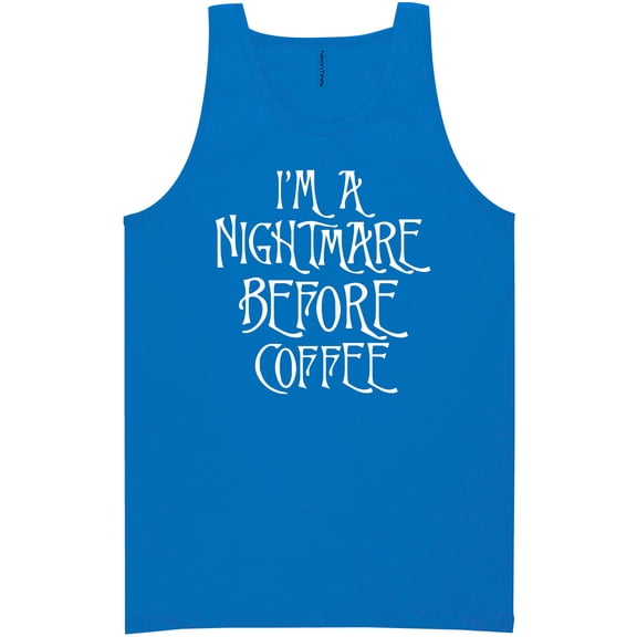 I'm A Nightmare Before Coffee Neon Tank Top