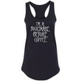 thumbnail image 1 of I'm A Nightmare Before Coffee Racerback Tank, 1 of 2