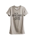 thumbnail image 1 of I'm A Nightmare Before Coffee Women's Fashion Relaxed T-Shirt Tee Heather Tan Small, 1 of 3