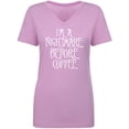 thumbnail image 1 of I'm A Nightmare Before Coffee Womens V-Neck T-Shirt, 1 of 3
