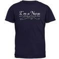 thumbnail image 1 of I'm A Nurse Ain't Nobody Got Time Mens T Shirt Navy 3X-LG, 1 of 1