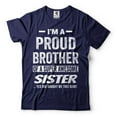 thumbnail image 1 of I'm A Proud Brother OF A Super Awesome Sister Shirt Brother Sister Shirts Funny Brother Tee (4X-Large Navy Blue), 1 of 6
