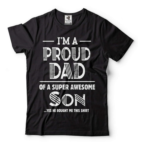 I'm A Proud Dad Of A Super Awesome Son Shirt Dad And Son Tee Father Gifts Father's Day Shirt