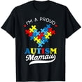 thumbnail image 1 of I'm A Proud Mamaw Autism Awareness Heart Autistic Grandchild T-Shirt, 1 of 4