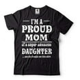 thumbnail image 1 of I'm A Proud Mom Shirt Mothers Day Mom Shirt Mom And Daughter Shirts Mother Daughter T Shirt (Large Black), 1 of 6
