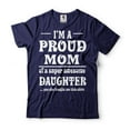 thumbnail image 1 of I'm A Proud Mom Shirt Mothers Day Mom Shirt Mom And Daughter Shirts Mother Daughter T Shirt (XX-Large Navy Blue), 1 of 6
