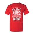 thumbnail image 1 of I'm A Proud Son Of A Freaking Awesome Mom Mother Funny Gift DT Adult T-Shirt Tee, 1 of 2