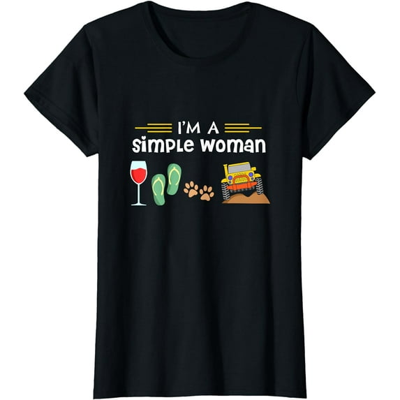 I'm A Simple Woman Flip Flops Dogs Lovers T-Shirt