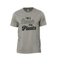 thumbnail image 1 of I'm A Succa For Plants Men's Modern Fit Fun Casual T-Shirt Printed Graphic Tee Military Grey Small, 1 of 3
