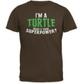thumbnail image 1 of I'm A Turtle What's Your Superpower Brown Adult T-Shirt - X-Large, 1 of 1