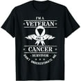 thumbnail image 1 of I'm A Veteran And A Cancer Survivor Don't Underestimate Me T-Shirt Tee, 1 of 4