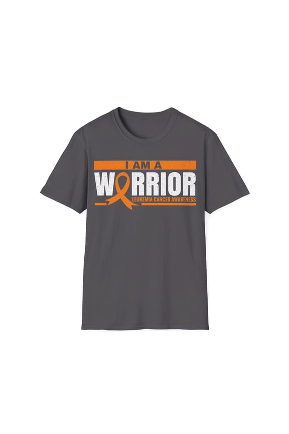I'm A Warrior Leukemia Cancer Awareness Month Orange Ribbon TShirt