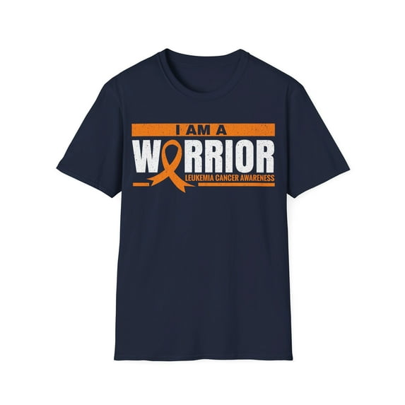 I'm A Warrior Leukemia Cancer Awareness Month Orange Ribbon TShirt