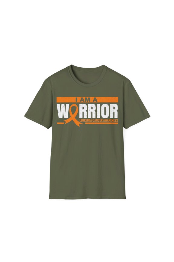 I'm A Warrior Leukemia Cancer Awareness Month Orange Ribbon TShirt