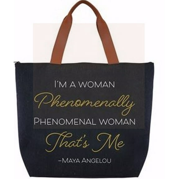 I'm A Woman Phenomenally Phenomenal Woman Canvas Tote Bag
