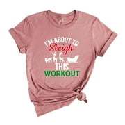 Im About To Sleigh This Workout Shirt, Funny Christmas Workout Shirt, Christmas Working out T-shirt, Gym Trainer Christmas Shirt.