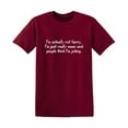 thumbnail image 1 of I'm Actually Not Funny I Am Just Really Mean Sarcasm Laugh Tshirt Novelty Humor Joking Gift For Funniest Saying Lovers Sarcastic Funny T Shirt For Men, 1 of 5