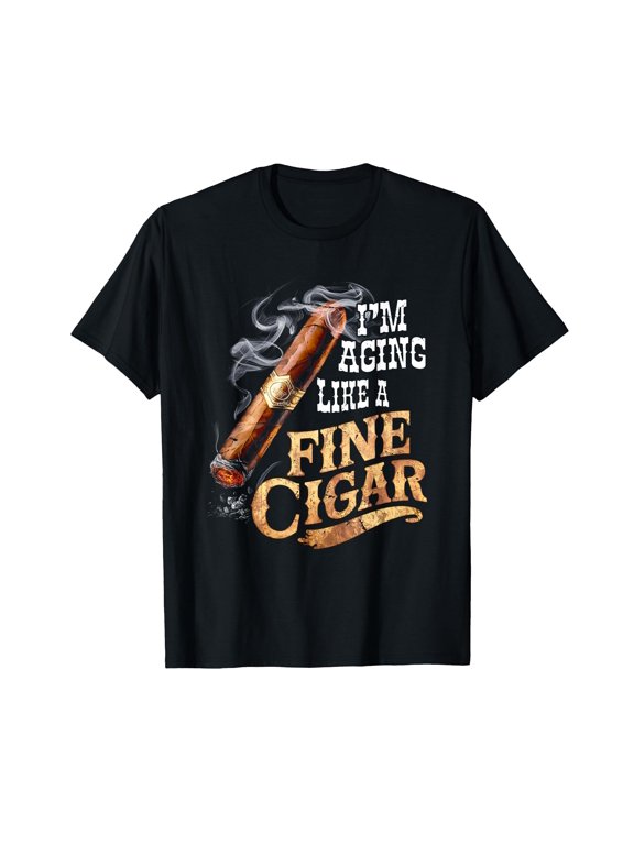 I'm Aging Like A Fine Cigar Funny Fathers Day Dad Idea Adult T-Shirt