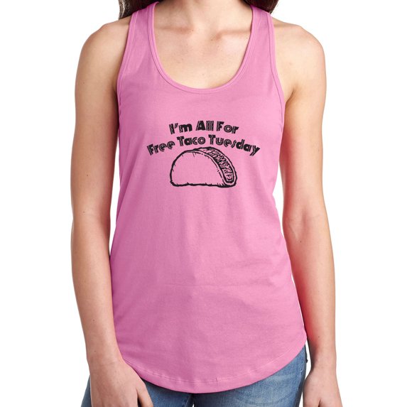 I'm All For Free Taco Tuesday Racerback Tank