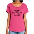 thumbnail image 1 of I'm All For Free Taco Tuesday Womens Dolman Tee, 1 of 1