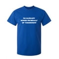 thumbnail image 1 of I'm Already Bored On Behalf Of Tomorrow Sarcastic Funny Saying Graphic T Shirt Adult Humor Fit Well Tee Christmas Apparel Gift Birthday Anniversary Novelty Premium Tshirt, 1 of 5