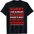 thumbnail image 1 of I'm Already Taken By A February Woman T-Shirt, 1 of 4