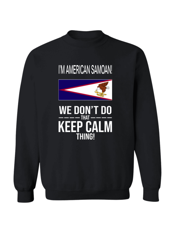 I'm American Samoan American Samoa Flag Pride Funny Heritage Crewneck Pullover Sweatshirt